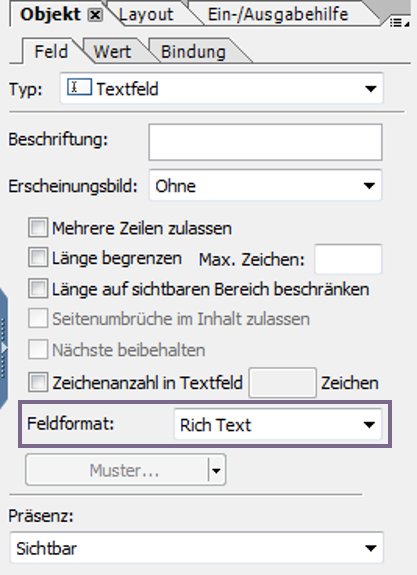Hyperlinks in Adobe Forms