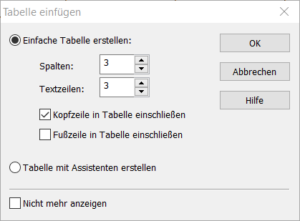 Tabellen in Adobe Forms