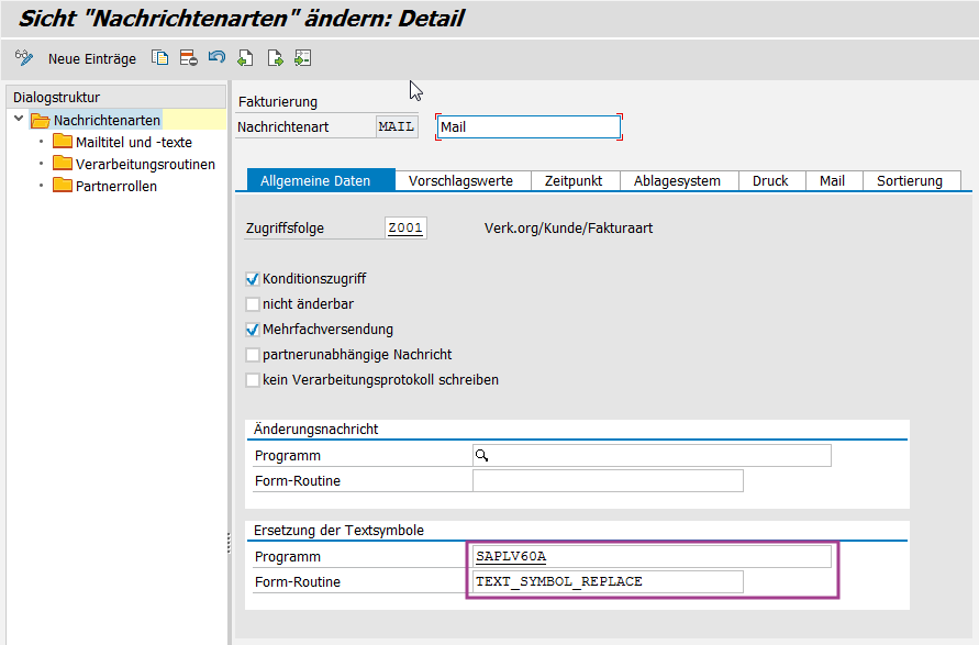 automatisierter Mailbetreff