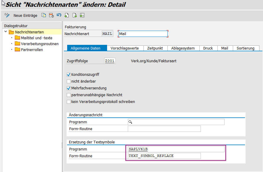 automatisierter Mailbetreff