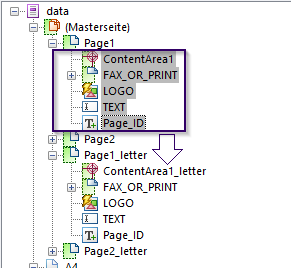 Papierformat von Adobe Formularen