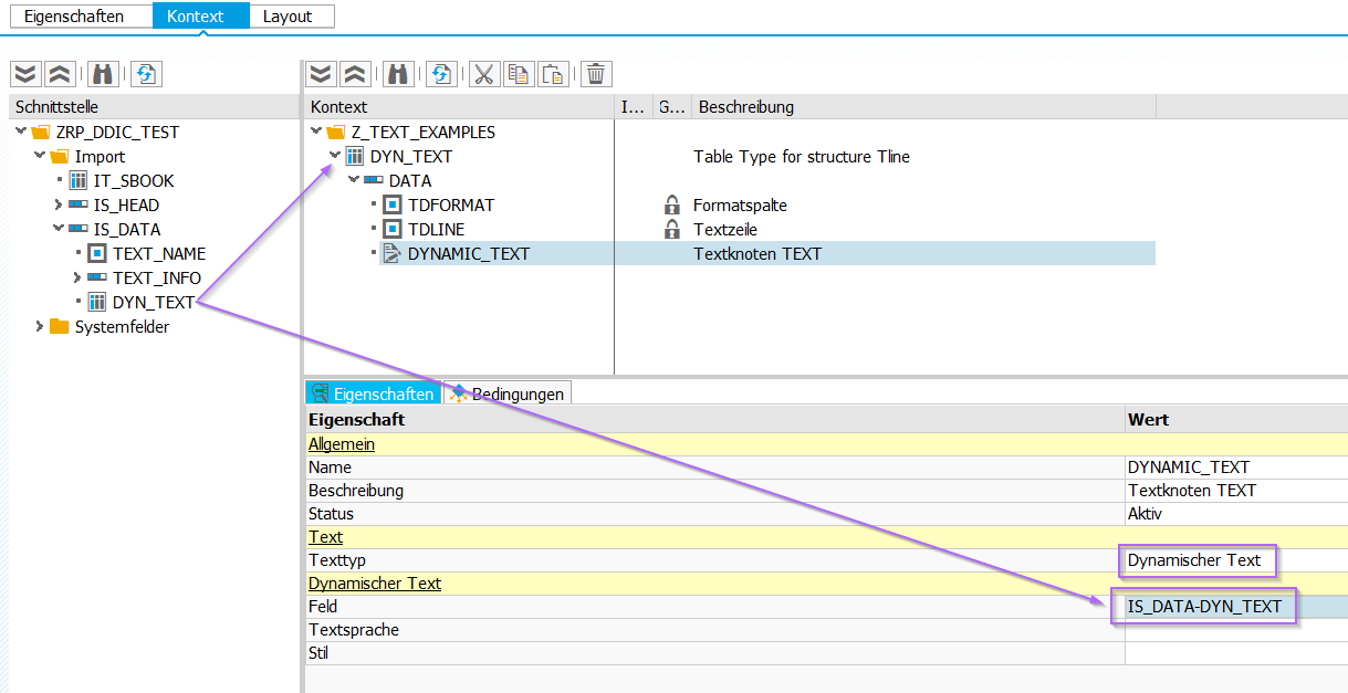 dynamische Texte - Adobe Forms