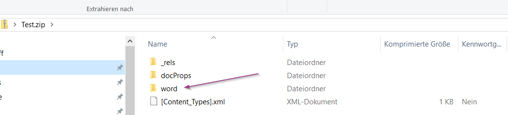 Test.zip Inhalt