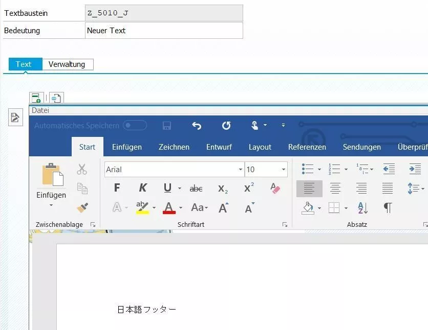 Smartforms Übersetzung