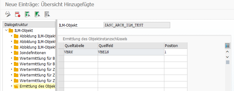 Transaktion IRM_CUST - Ermittlung des Objektinstanzschlüssels