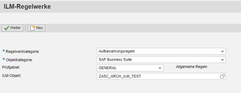 ILM-Regelwerk pflegen – Einstieg