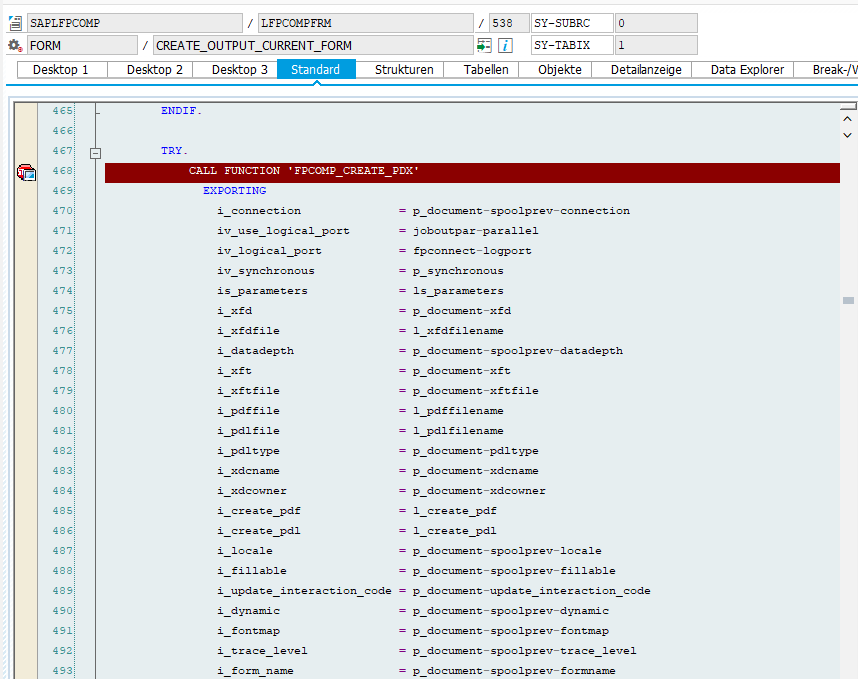 Abb. 7 - Aufruf Funktionsbaustein 'FPCOMP_CREATE_PDX'