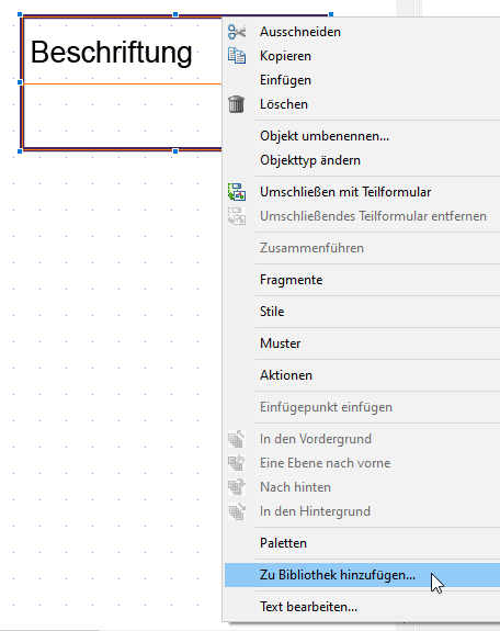 Abb. 5: Element mit Rechtklick auswählen