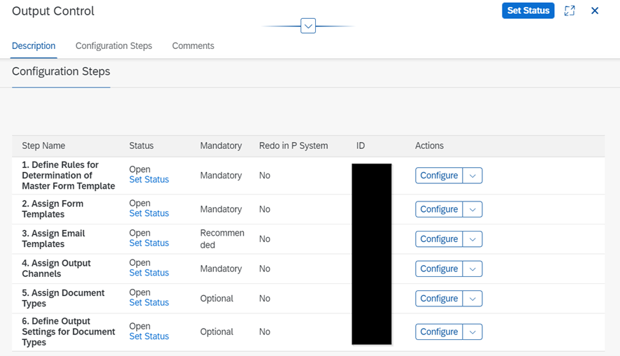 Abbildung 5: Configuration Steps