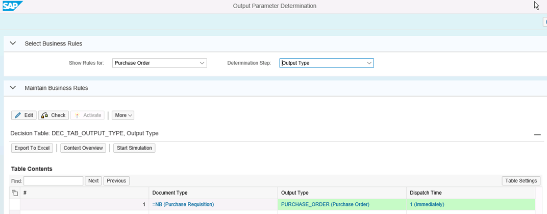 Abbildung 5: Output Parameter Determination 