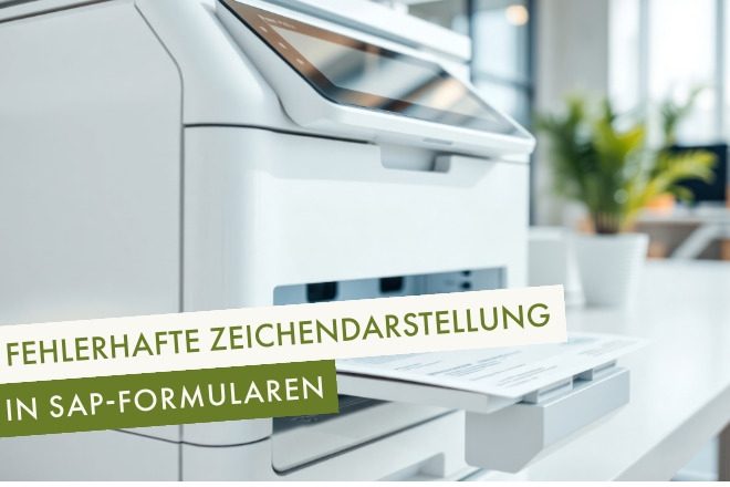 Fehlerhafte Zeichen Darstellung