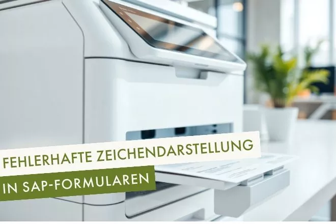 Fehlerhafte Zeichen Darstellung