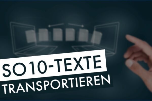 SO10-Texte transportieren